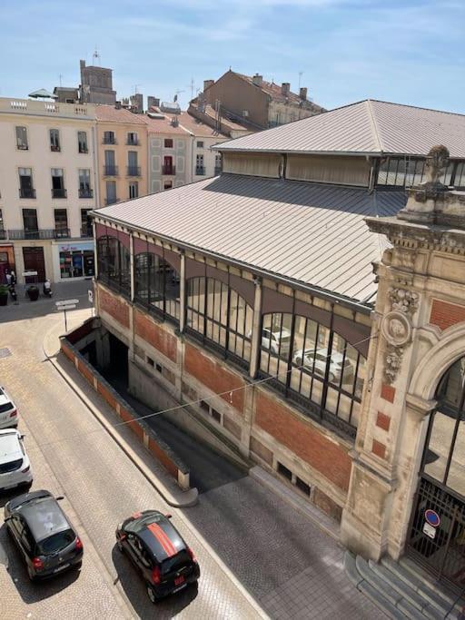 Vue Sur La Place Des Halles, Art Apparts Béziers Buitenkant foto