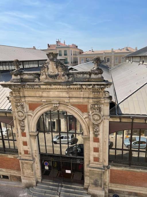 Vue Sur La Place Des Halles, Art Apparts Béziers Buitenkant foto